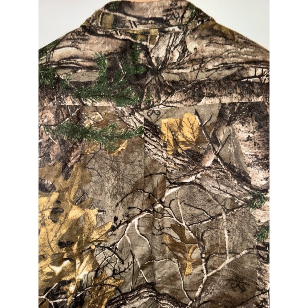 Mossy Oak Camouflage Break Up Herter’s Jacket Full Zip-Up And Snap Size XL - Picture 12 of 13